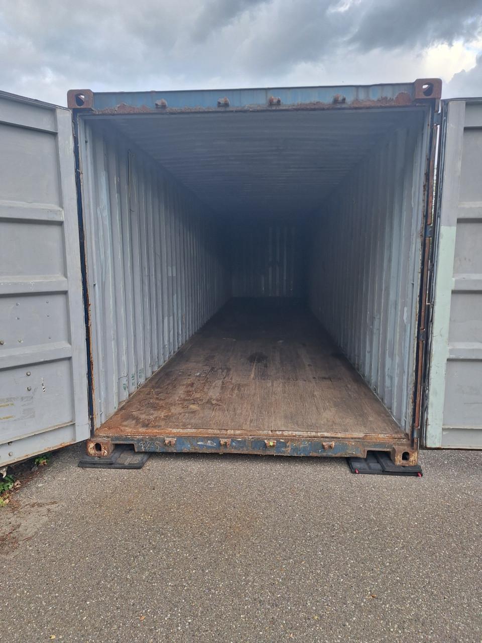 Container 40ft, zeecontainer, opslagcontainer, berging, opslagruimte