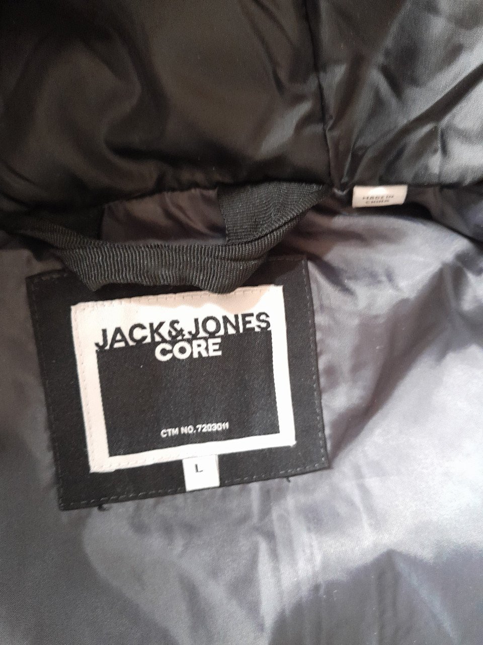 Z.g.a.n jongens/heren winterparka jack &Jones maat L /zwart