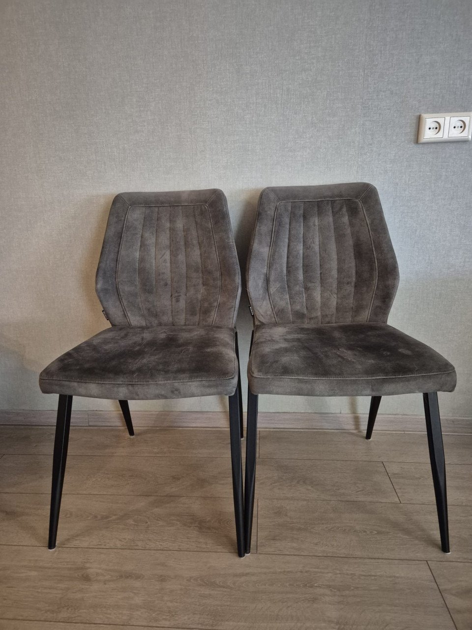 Eetkamerstoelen 4 stuks groen - GERESERVEERD