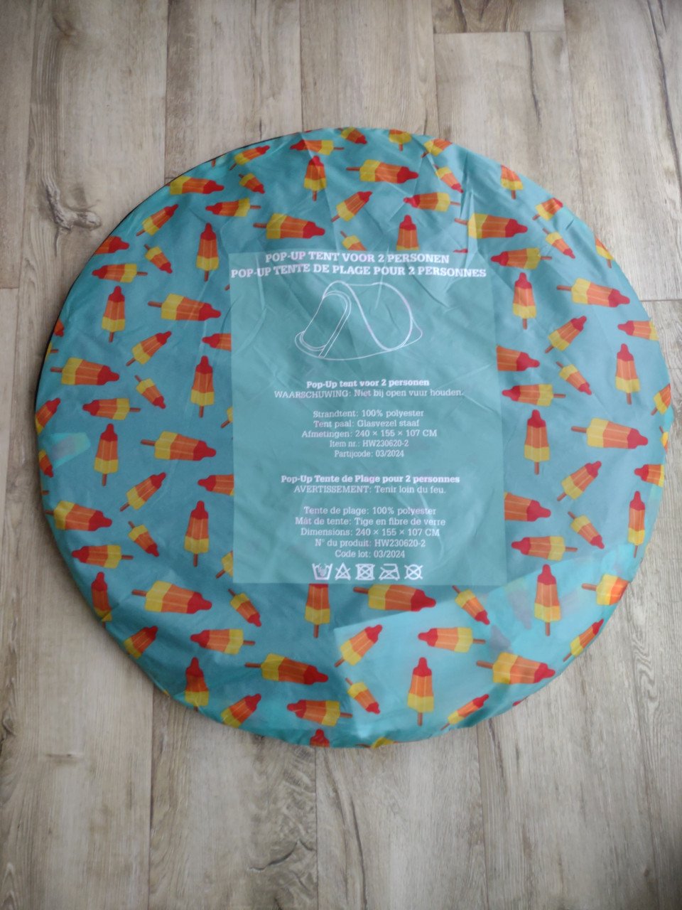 Prachtige nieuwe blauwe raket ijsjes popup tent, kampeertent