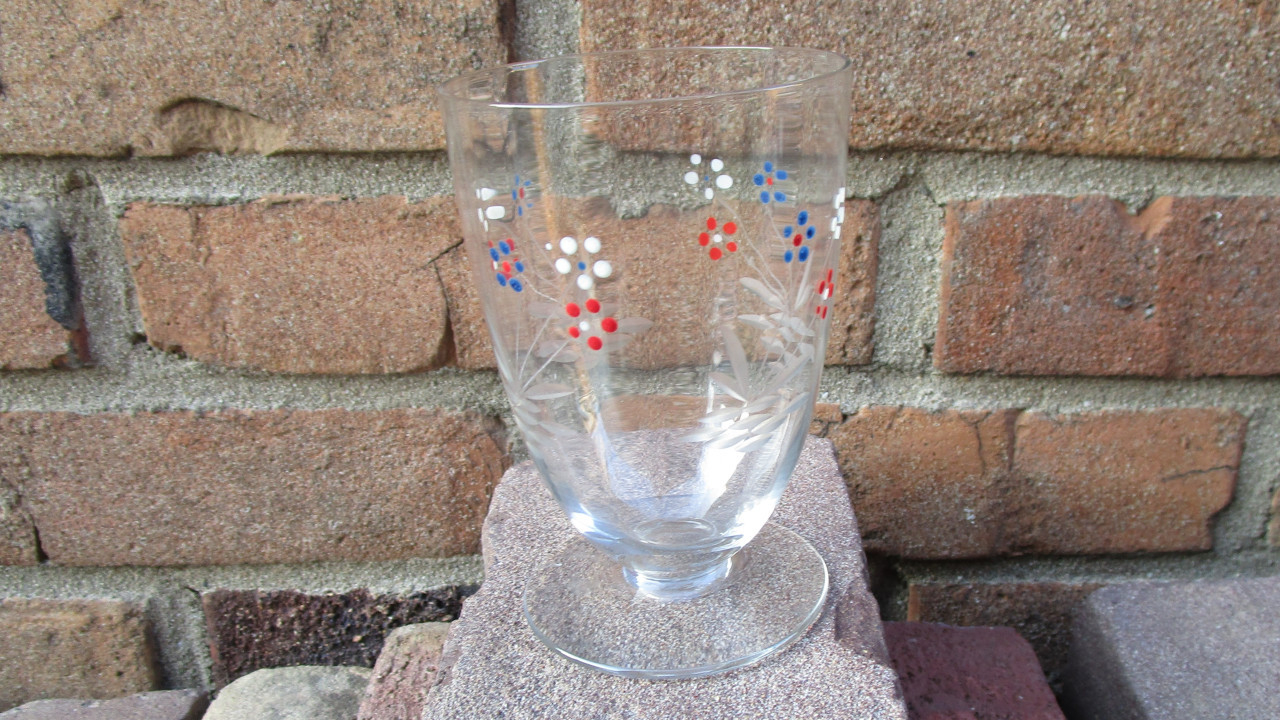 Mooi vintage glas zie de foto's.