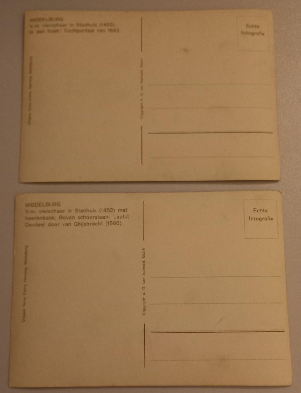 10 Oude ansichtkaarten Middelburg