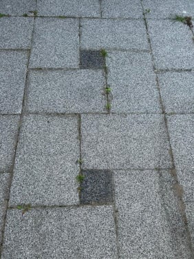 Grindtegel 40 x 60cm ongeveer 40m2