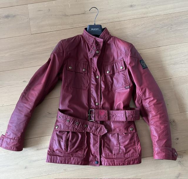 BELSTAFF waxed cotton jacket, dames, maat 38
