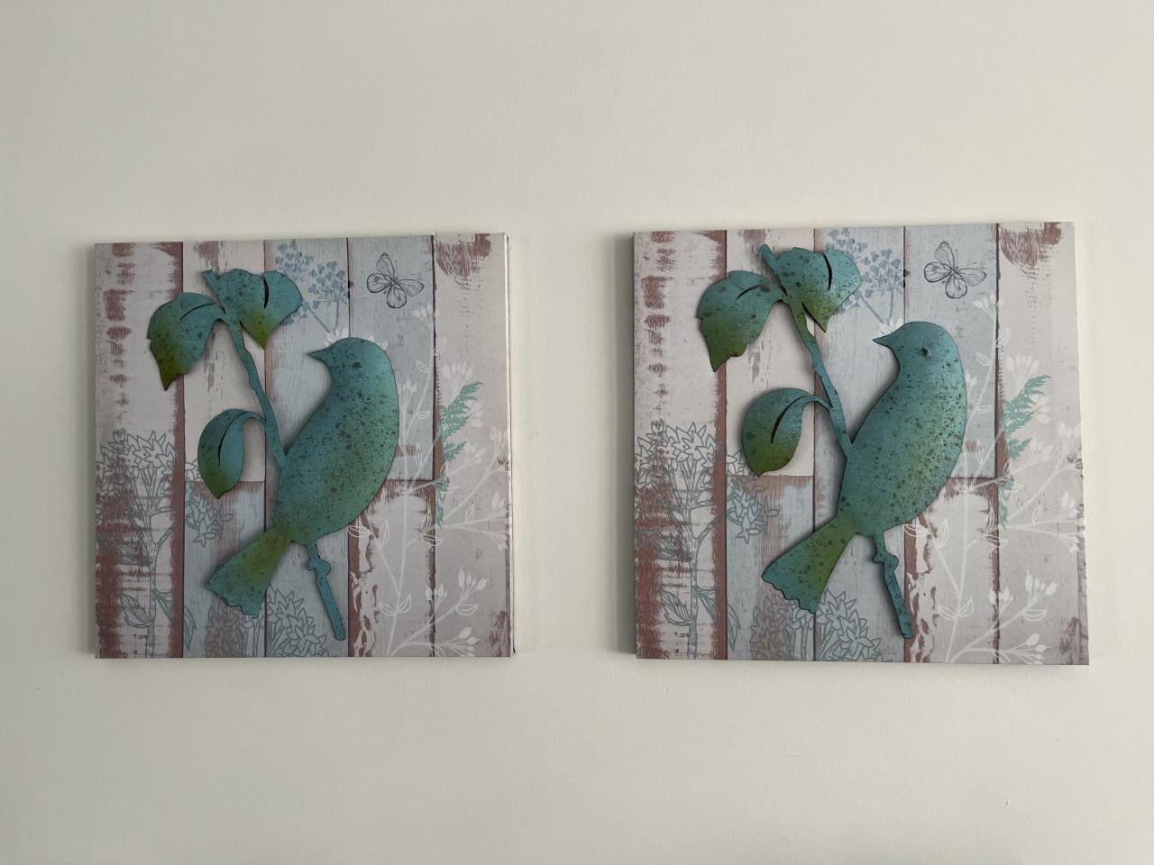 Vintage 2 luik schilderij