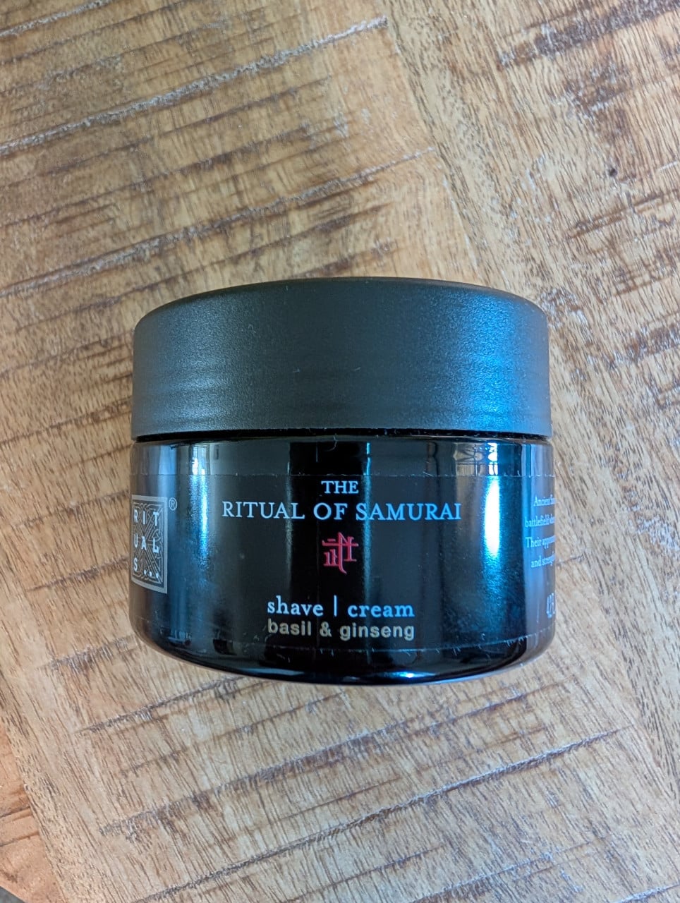 Ritual of Samurai shave cream
