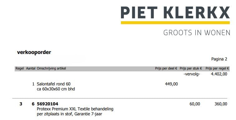 Grote solide 4 zits bank van Piet Klerkx