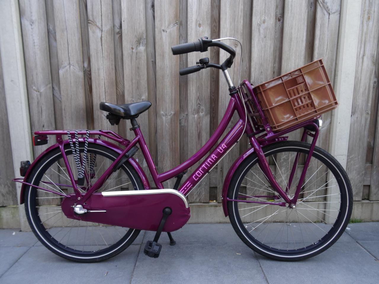 🌸 Cortina U4 Transport Meisjesfiets – 24 inch | Carmen Violet Gloss 💜