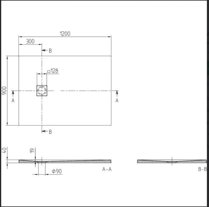 Douche bak 140*90 villeroy & Bosch  van €450 voor €100