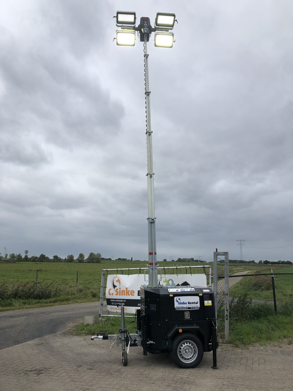 Mobiele lichtmasten te huur!