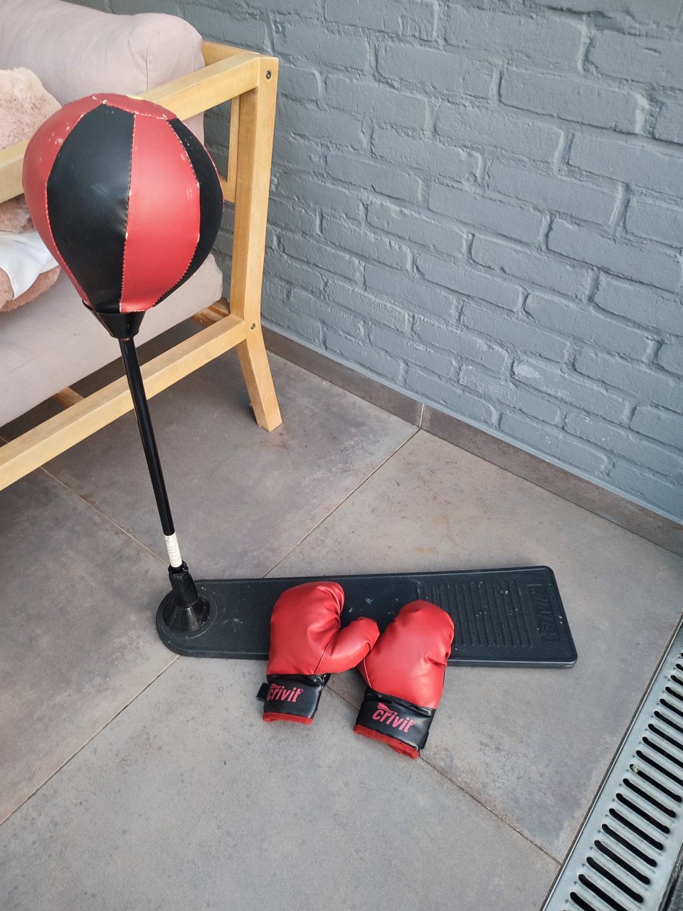 Boksbal + bokshandschoenen