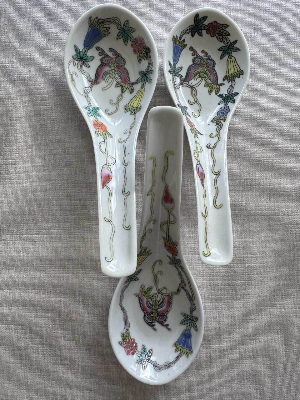 Jingdezhen porseleinen soeplepel's