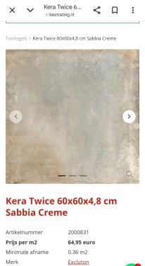 Keramische terrastegel