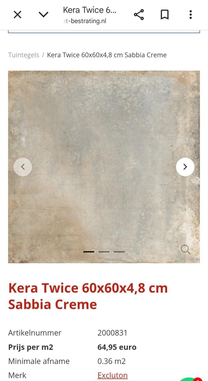 Keramische terrastegel