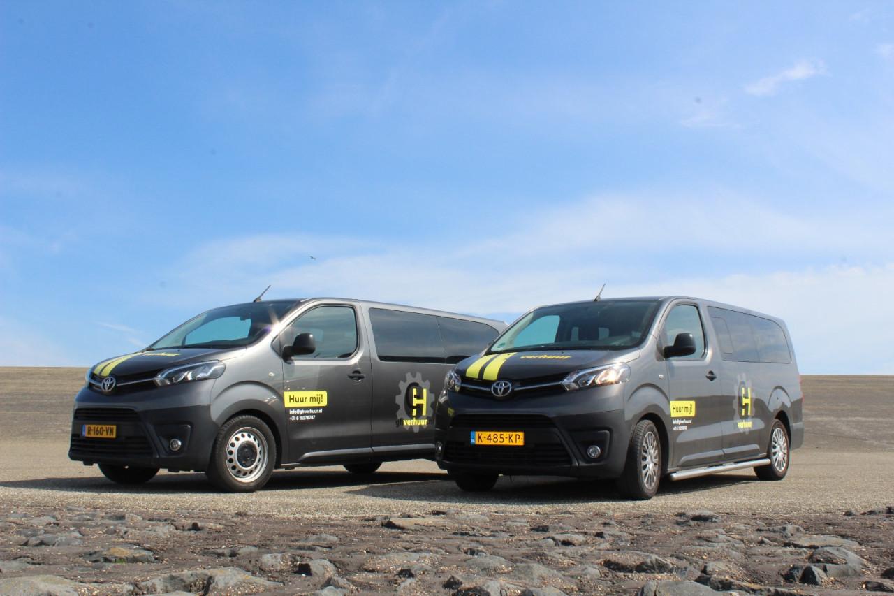 9 persoons bussen te huur