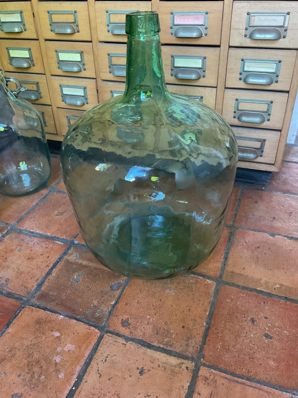Grote oude fles 20 liter