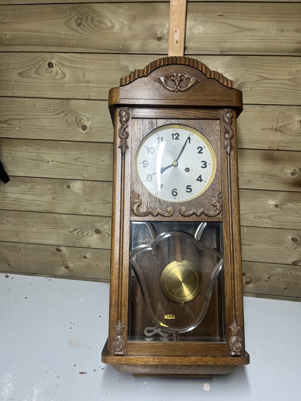 Pendule klok 100 oud in goede staat