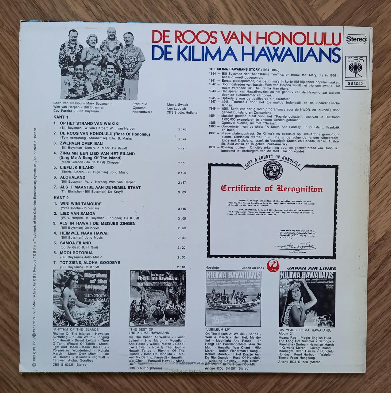LP de Klima Hawaiians