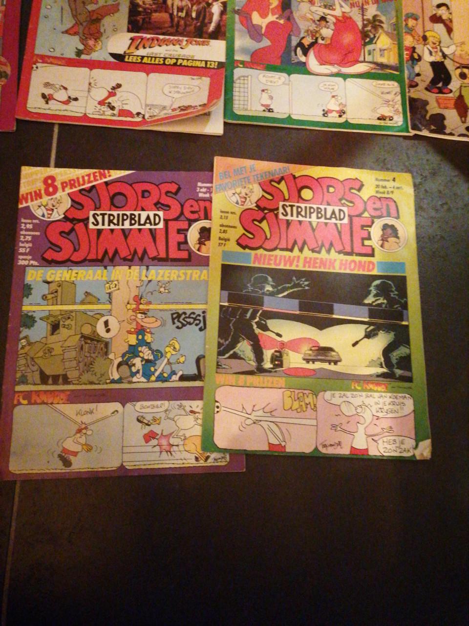 16 x Sjors en Sjimmie 1988, 1989,1991