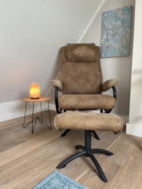Relaxfeauteuil met voetenbankje