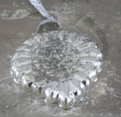 Glazen kerst bal hart zilverkleur nr 3