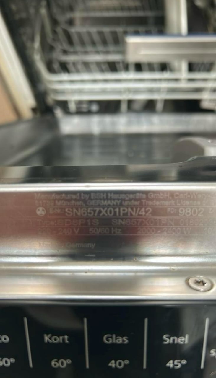 Siemens A+++ IQ500 inbouwvaatwasser & Zeolith,Vloerindicatie