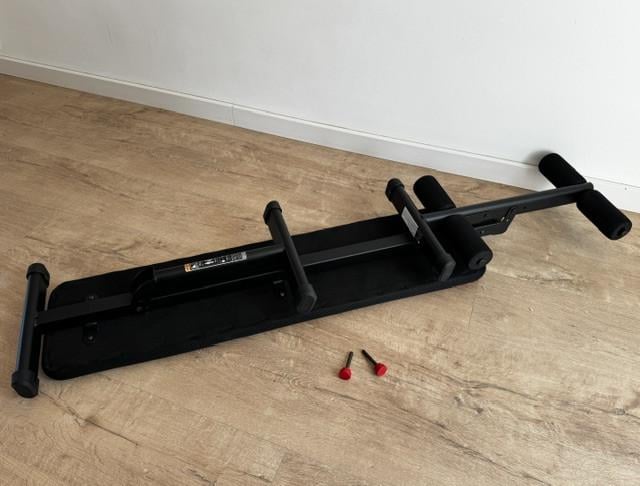 Fitnessbank DOMYOS 100, bovenlichaam, schouders, buikspieren, top staat