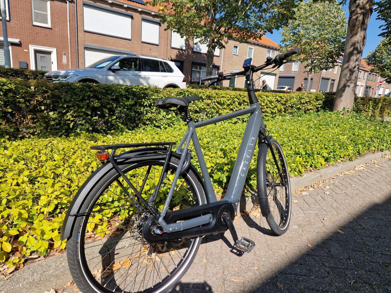 Keurig nette Gazelle Chamonix elektrische heren fiets met Shimano motor