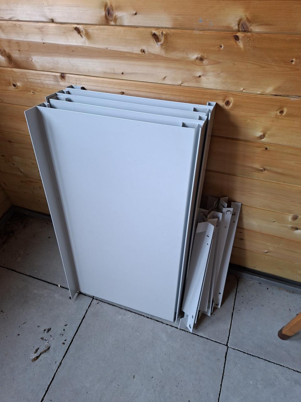 Vintage stalen werkplaats kast