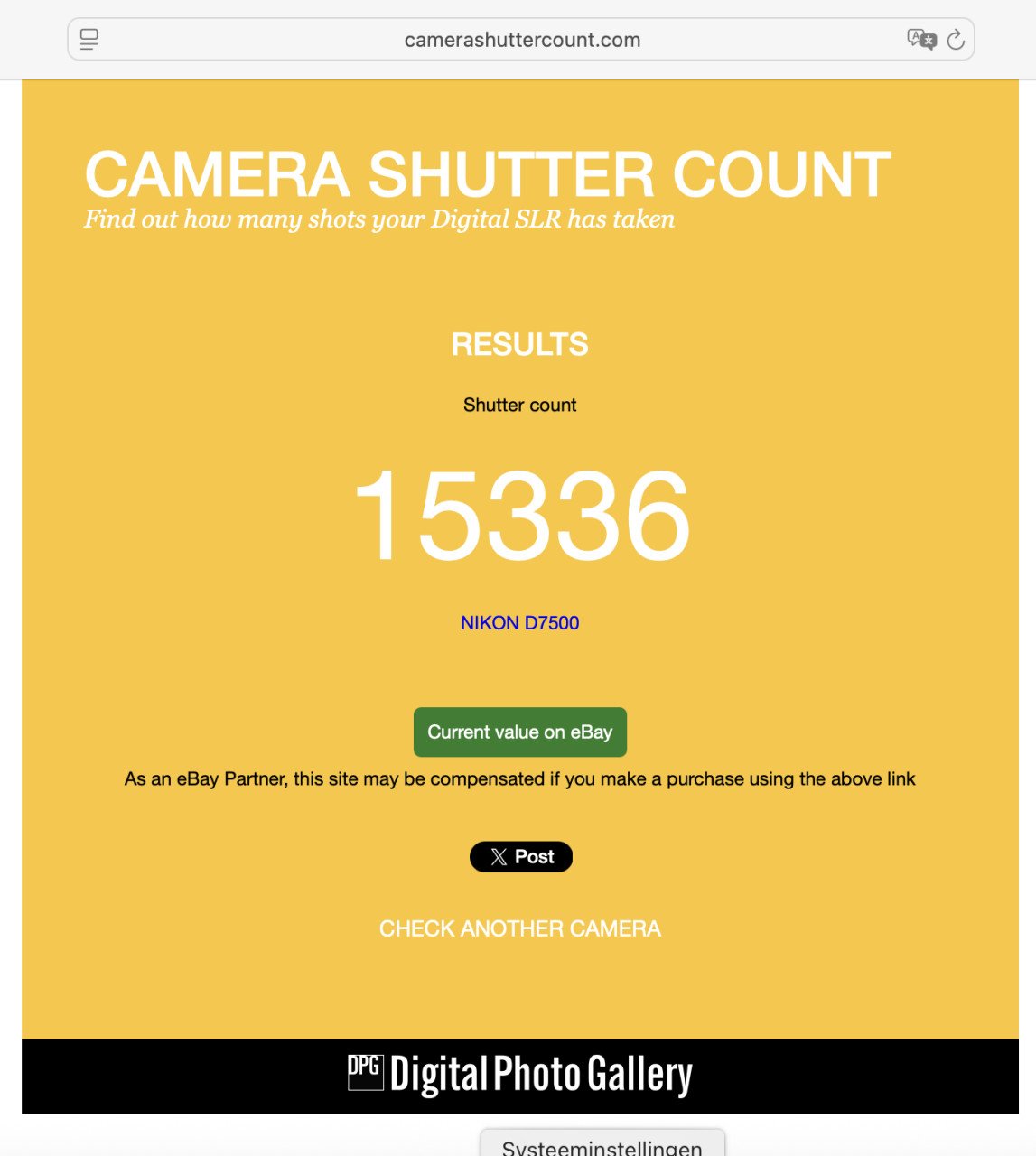 NIKON D7500 BODY