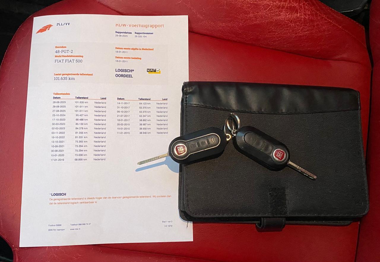 Fiat 500 0.8 2011 Zwart | 101.635 KM NAP