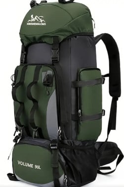 Nieuwe ongebruikte 90L groene rugzak