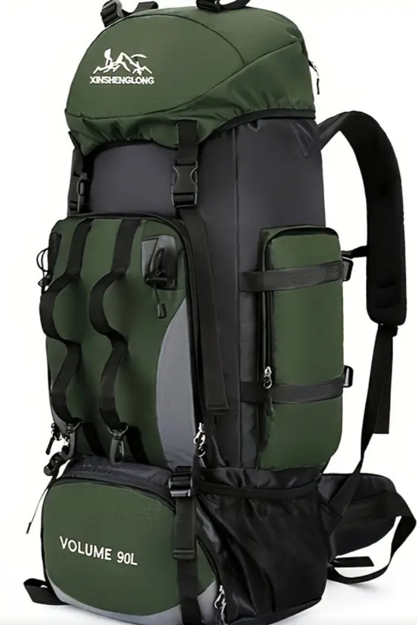 Nieuwe ongebruikte 90L groene rugzak