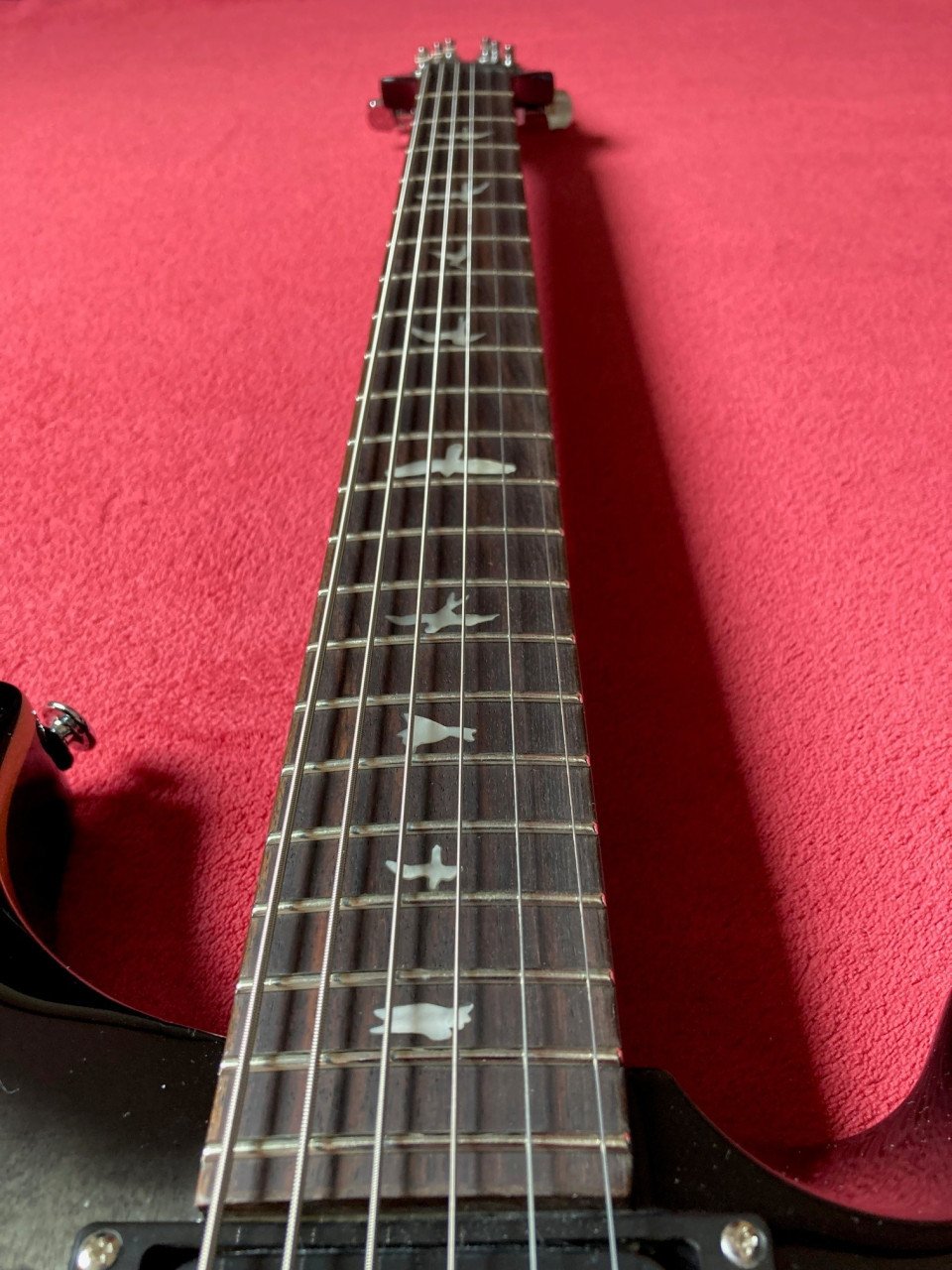 PRS SE 277 Baritone charcoal burst, werkelijk als nieuw!