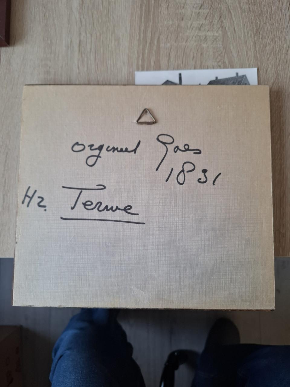 Oude foto van Goes in lijst