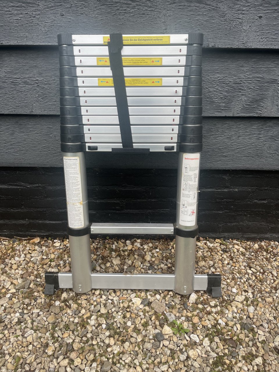 Inschuifbare ladder, 4.4 meter. 1x gebruikt