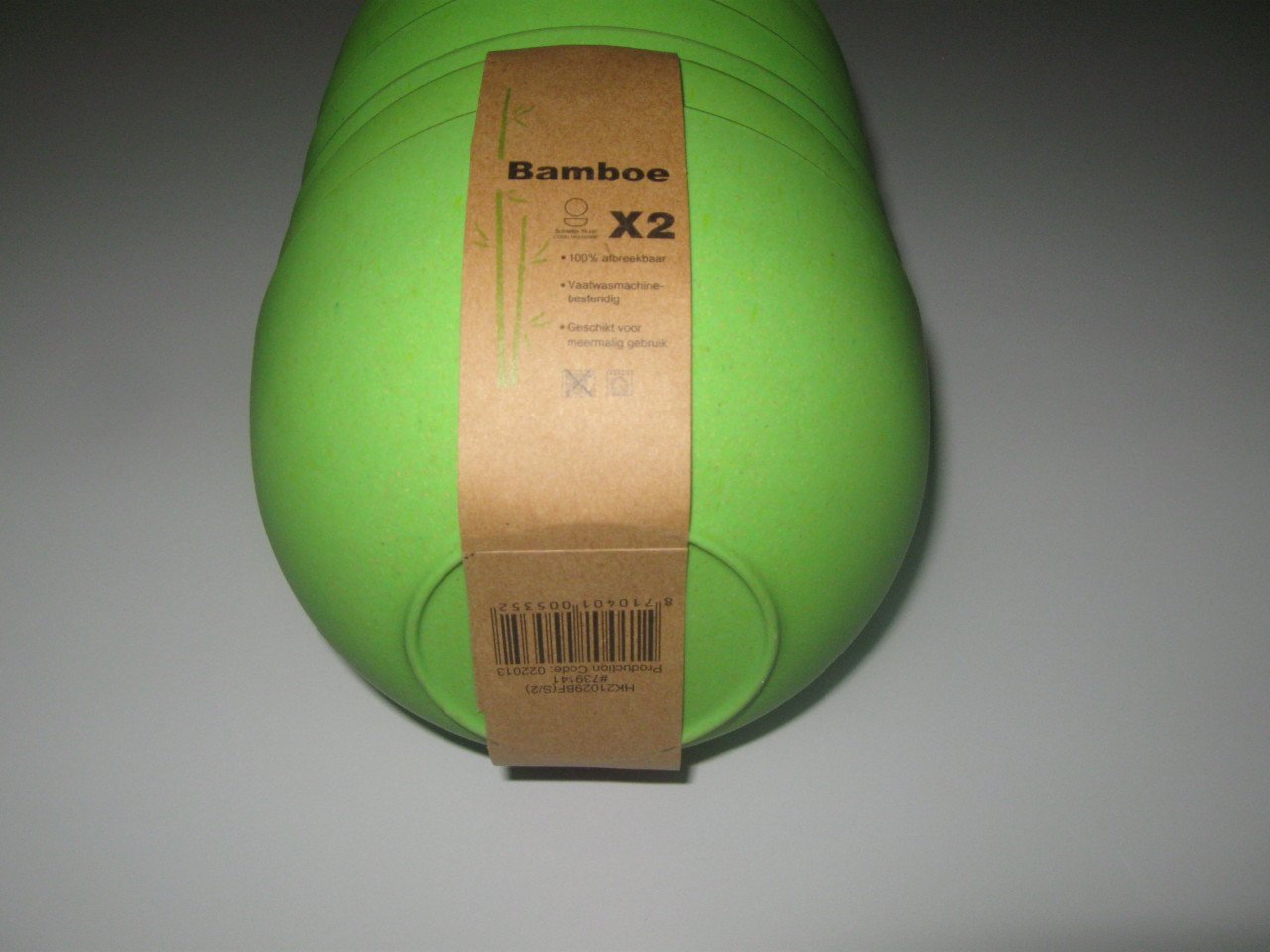 6 Bamboe schaaltjes