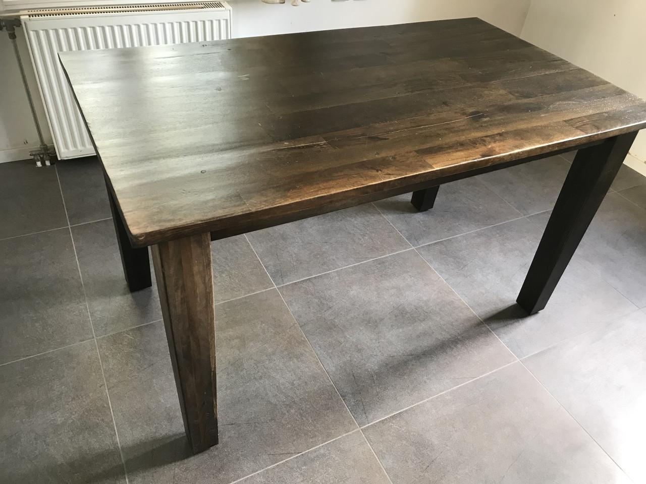 Koloniale tafel/bureau met evt bureaulade meubel