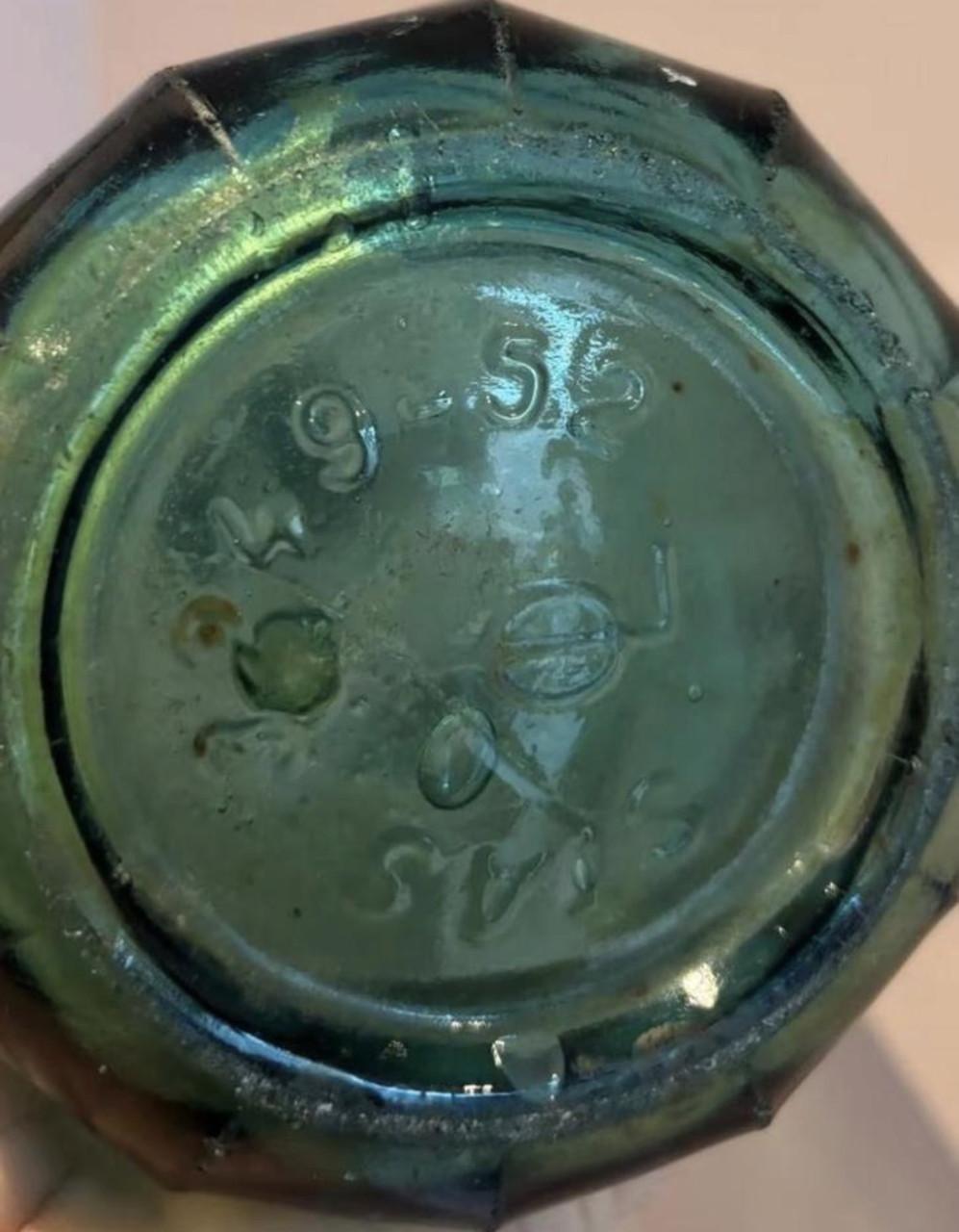 Vintage Roemeense Sifonfles -APA GAZOASA - Jaren 50 zeegroen