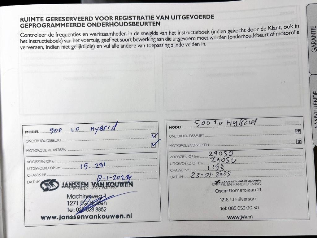 Fiat 500 1.0 hybrid club