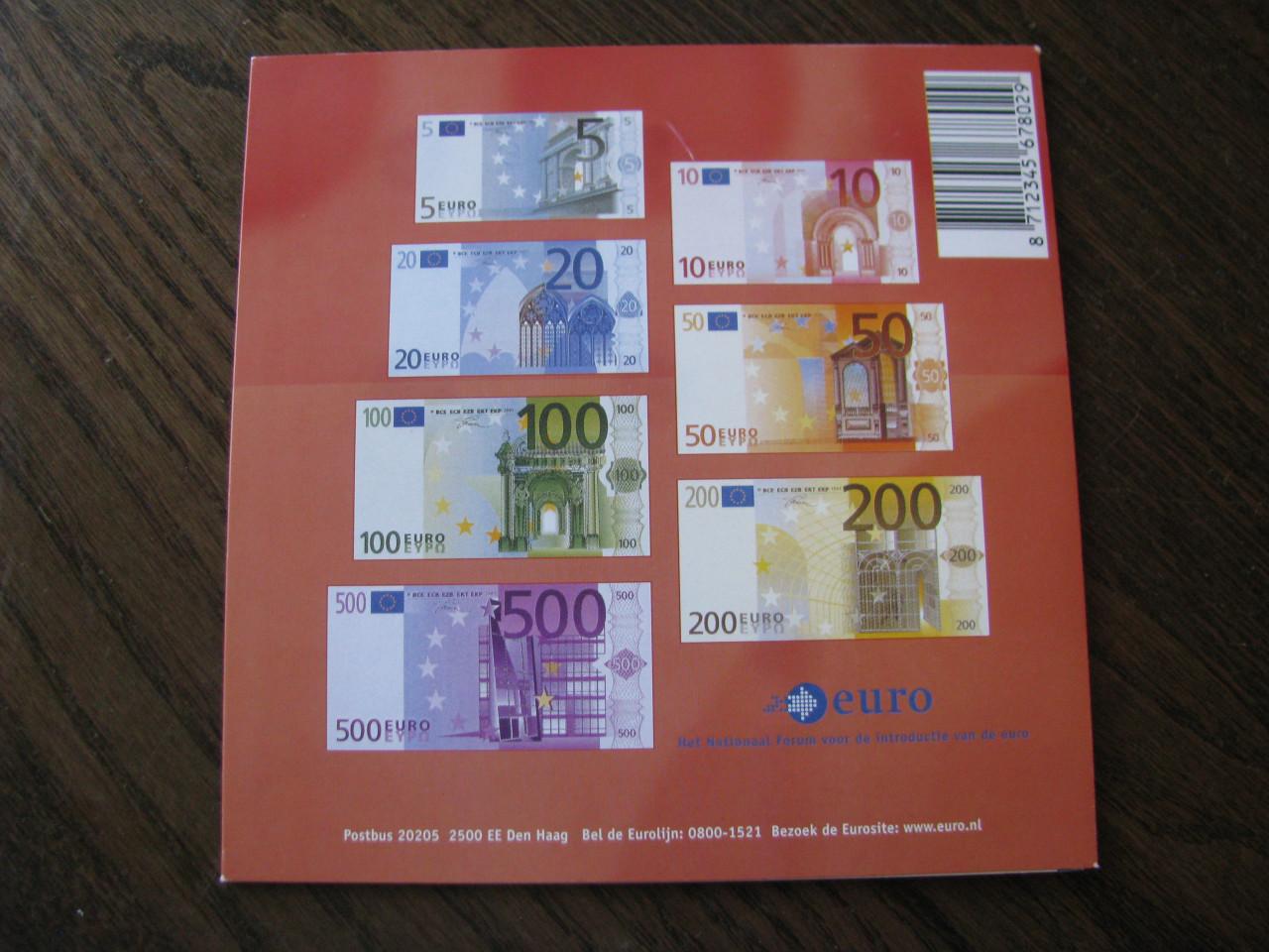 2 Mapjes met euromunten.