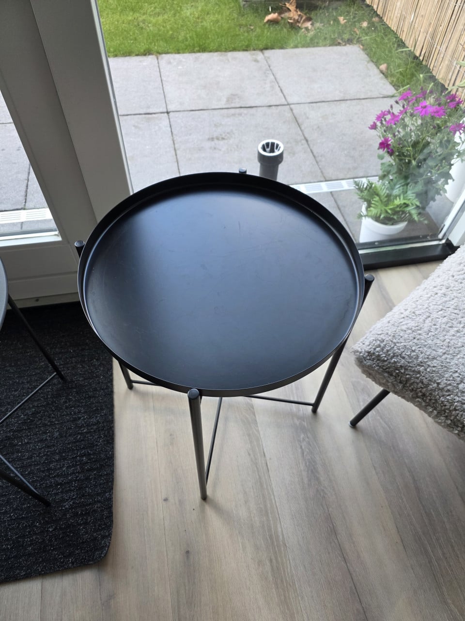 Bijzettafels zwart 2x