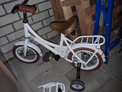 Fietsje wit 12 inc