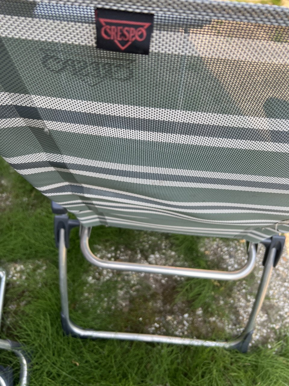 3x Crespo lichtgewicht en extra stevige standenstoelen / kampeerstoelen