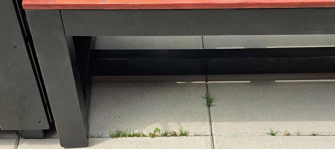 🌞Mooie, stevige tuinbank incl. 2 plantenbakken - strak design🌞