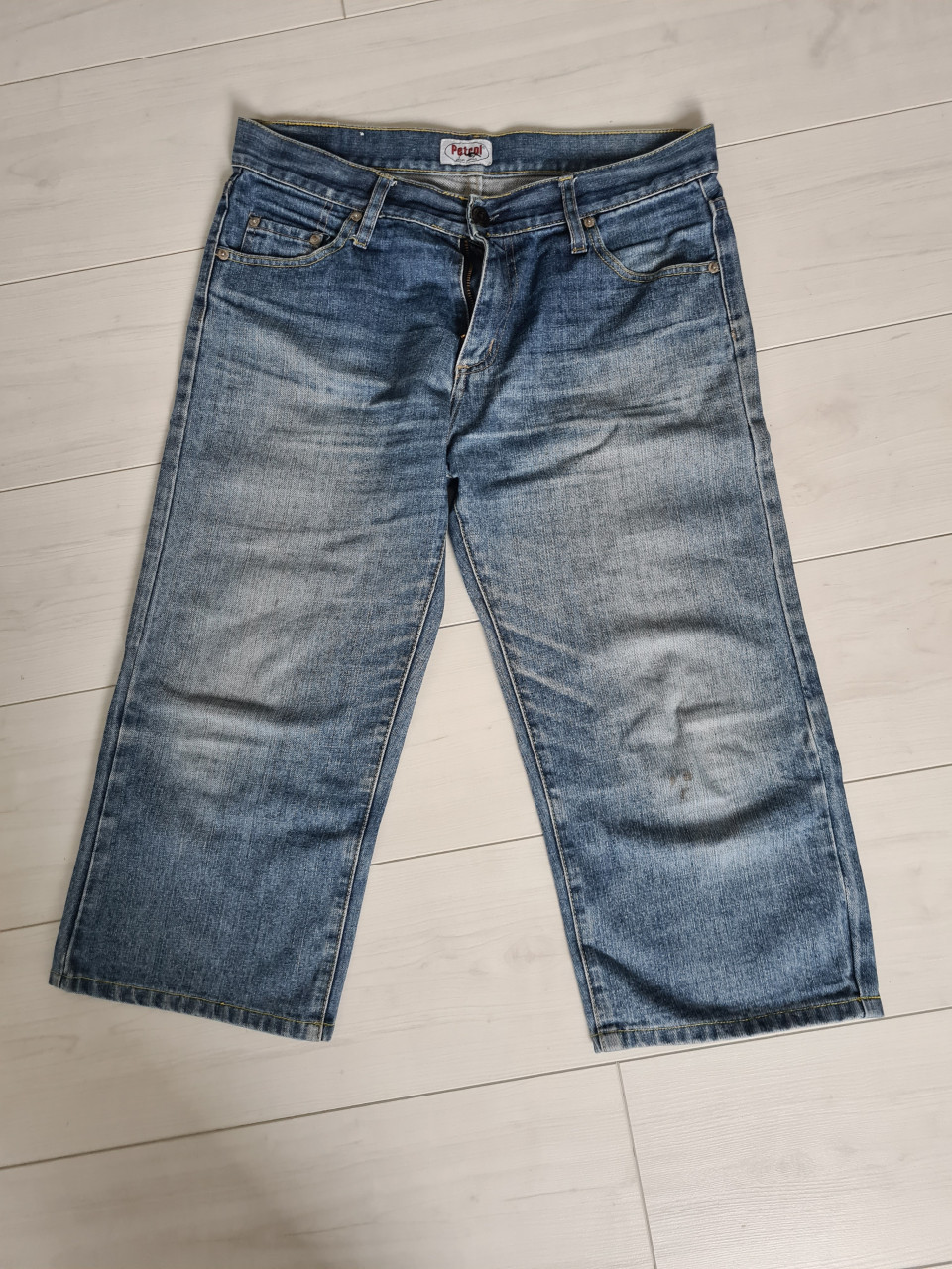 Petrol 7/8 spijkerbroek Sluit dmv rits Maat 32 / 34
