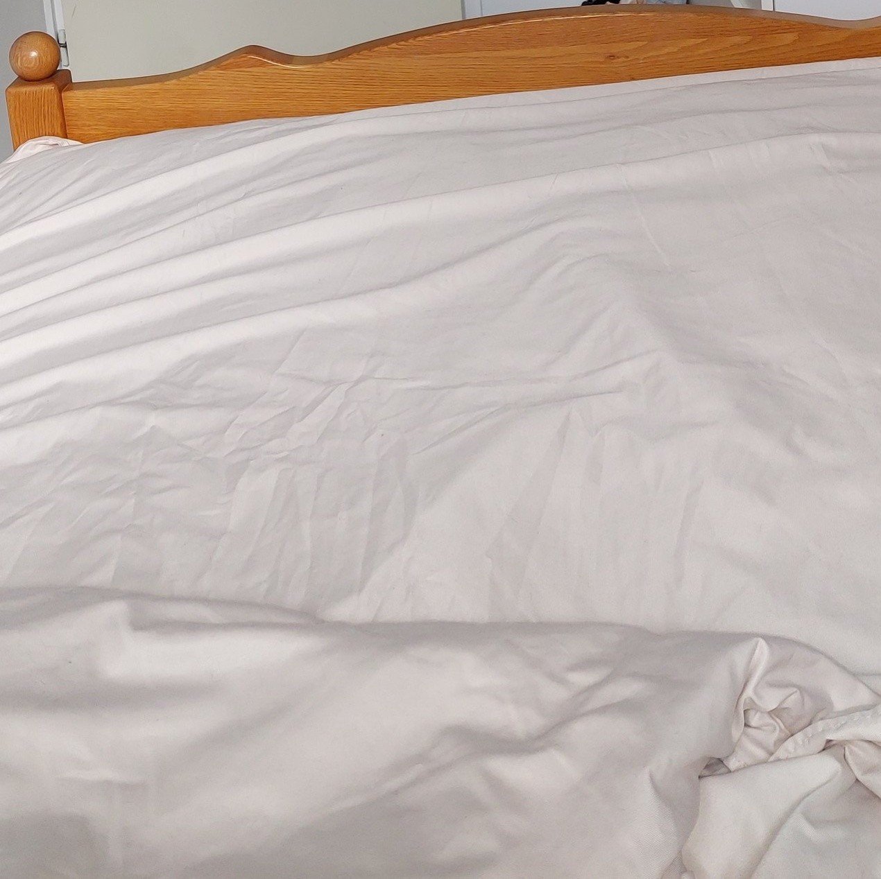 Houten 2 persoonsbed inclusief bodem en matrassen