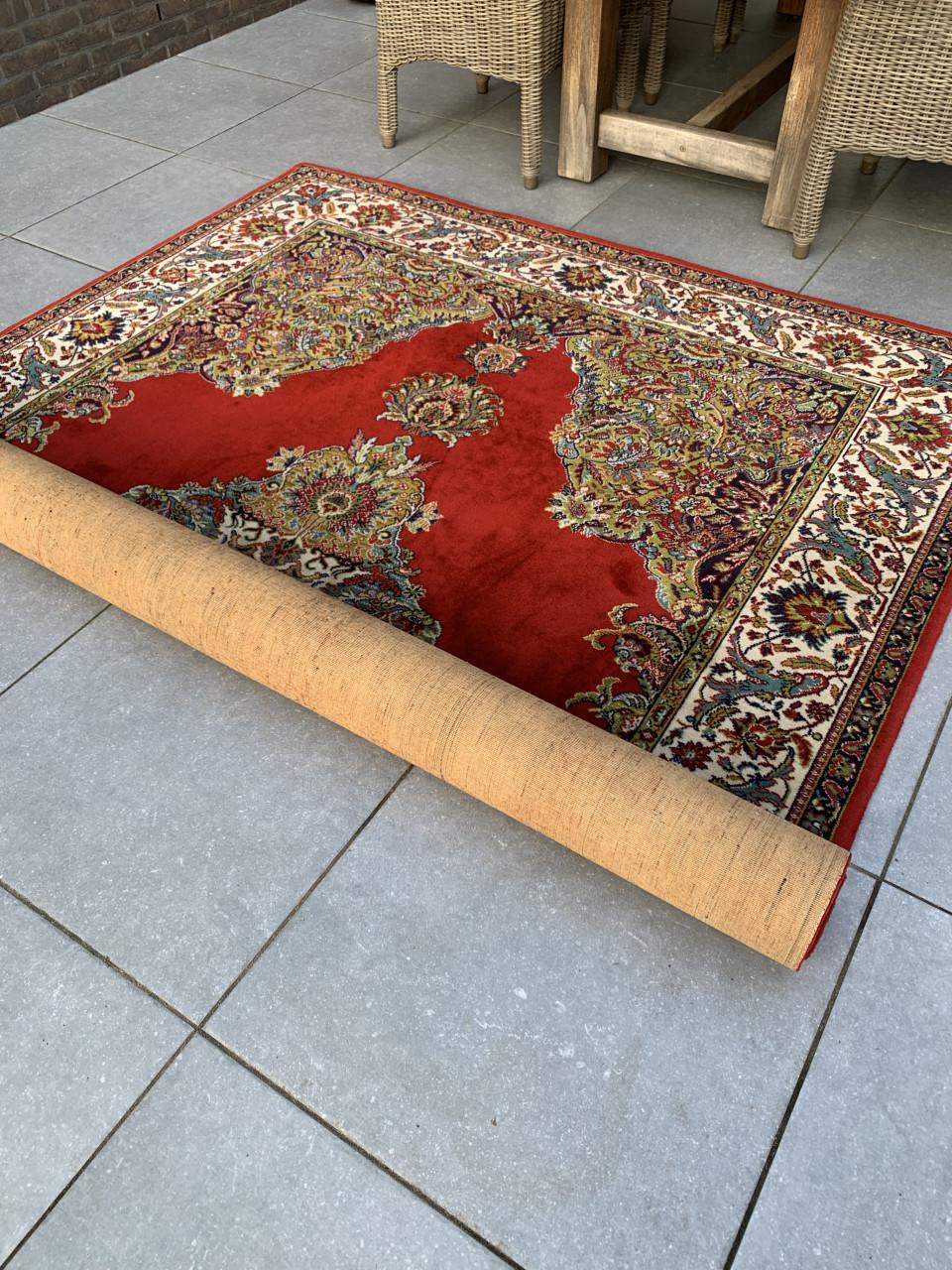 ✨Schitterend Kleurrijk Vintage Vloerkleed van Zuiver Scheerwol ✨