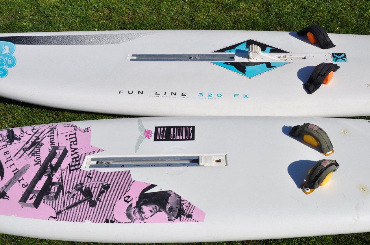 Zeer complete Hifly (2 boards) windsurfset