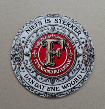 Feyenoord Houten Decoratiebord